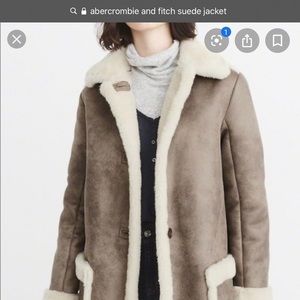 Abercrombie and fitch faux sterling jacket